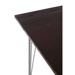 District Grey Metal And Elm Wood Dining Table - Bargainia.com - 5018705385570