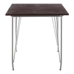 District Grey Metal And Elm Wood Dining Table - Bargainia.com - 5018705385570