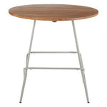 District Grey Metal And Elm Wood Round Dining Table - Bargainia.com - 5018705385884