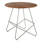 District Grey Metal And Elm Wood Round Dining Table - Bargainia.com - 5018705385884