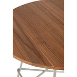 District Grey Metal And Elm Wood Round Dining Table - Bargainia.com - 5018705385884