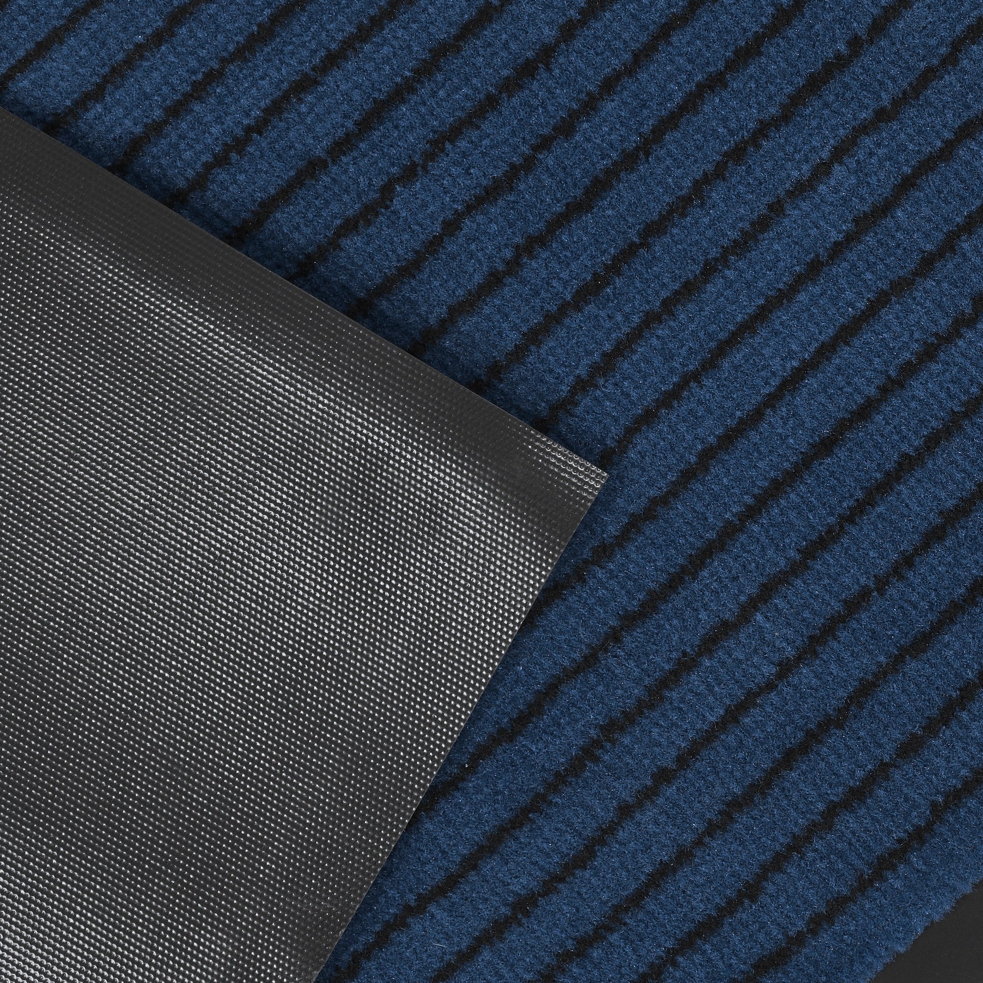 Door Mat Blue Stripes - 90 x 120cm Clearance