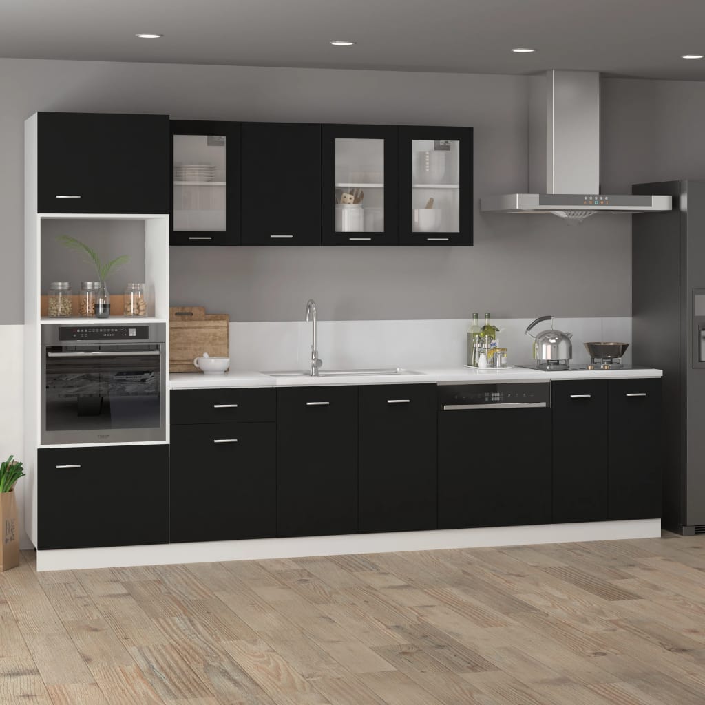 Drawer Bottom Cabinet Black 40x46x81.5 cm Engineered Wood - Bargainia.com - 8720286132005 - 801213