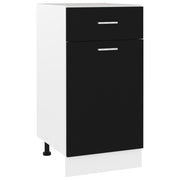 Drawer Bottom Cabinet Black 40x46x81.5 cm Engineered Wood - Bargainia.com - 8720286132005 - 801213