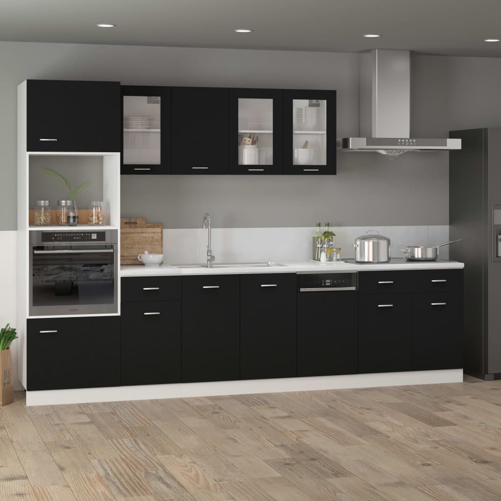 Drawer Bottom Cabinet Black 80x46x81.5 cm Engineered Wood - Bargainia.com - 8720286132241 - 801237
