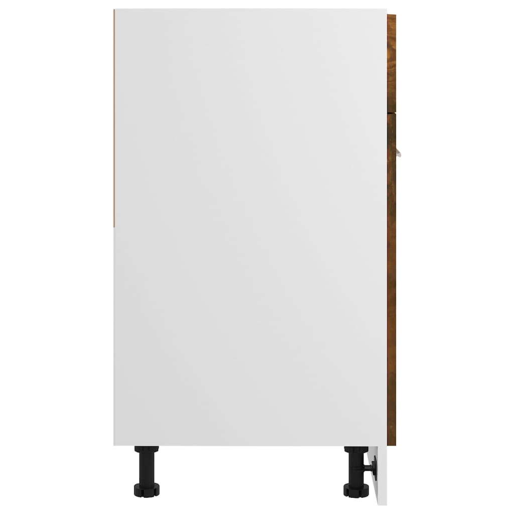 Drawer Bottom Cabinet Lyon Smoked Oak 60x46x81.5 cm Engineered Wood - Bargainia.com - 