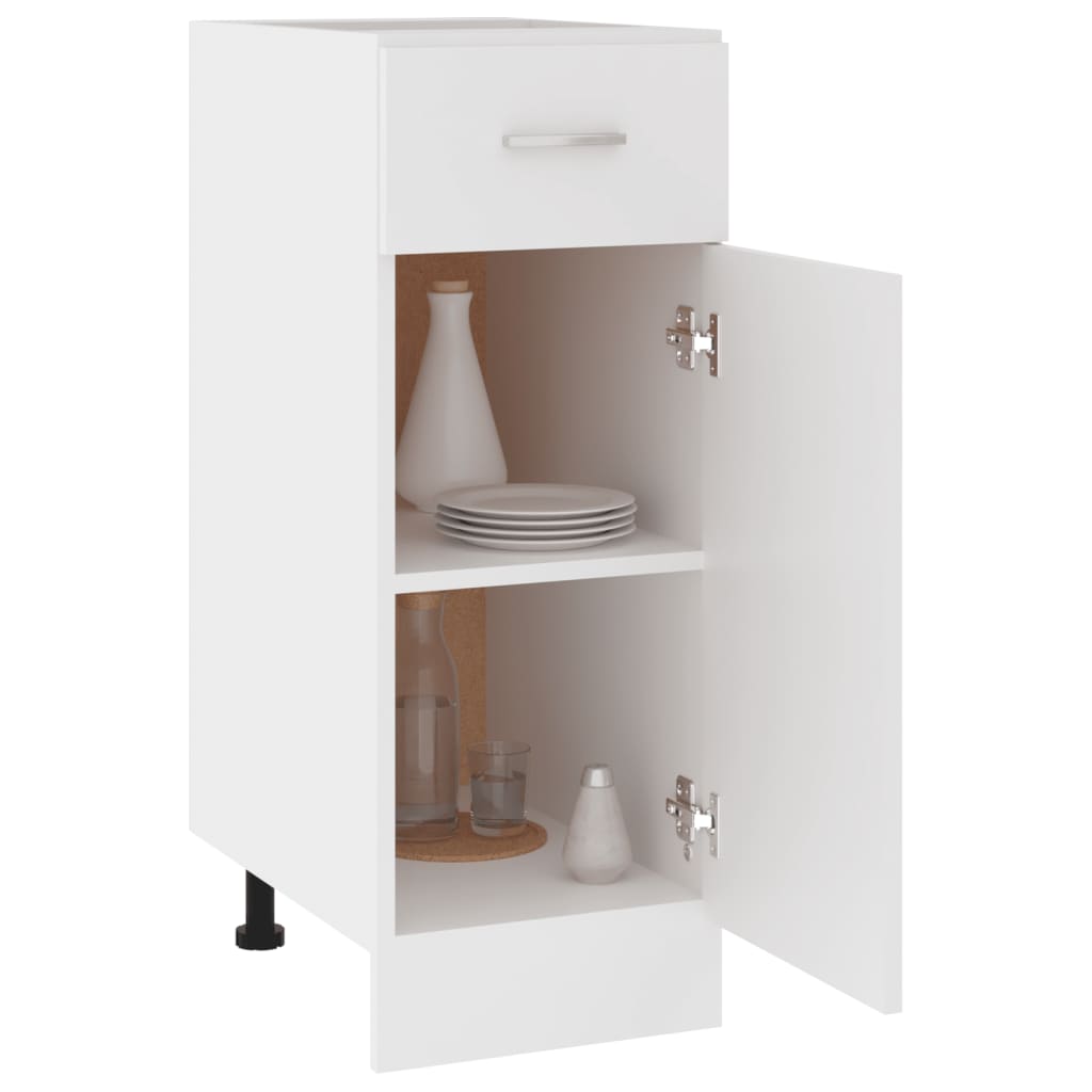 Drawer Bottom Cabinet Lyon White 30x46x81.5 cm Engineered Wood - Bargainia.com - 8720286131916 - 801204