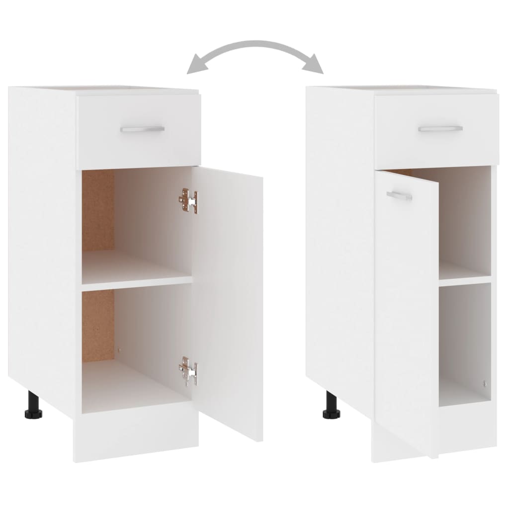 Drawer Bottom Cabinet Lyon White 30x46x81.5 cm Engineered Wood - Bargainia.com - 8720286131916 - 801204
