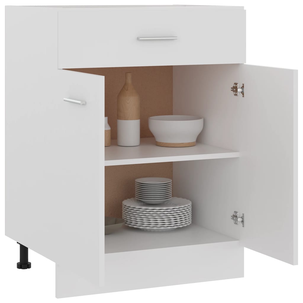 Drawer Bottom Cabinet White 60x46x81.5 cm Engineered Wood - Bargainia.com - 8720286132159 - 801228