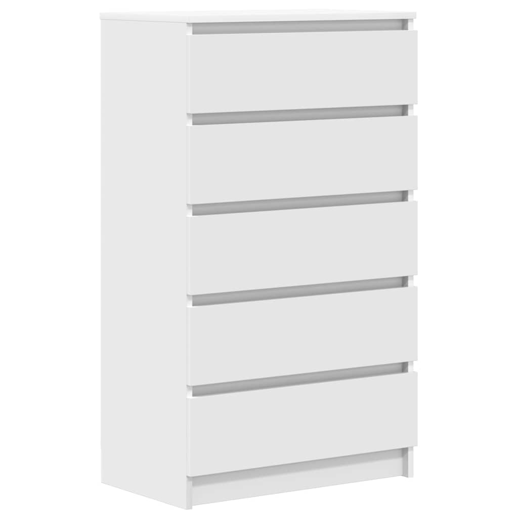 Drawer Cabinet White 60x36x103 cm Engineered Wood - Bargainia.com - 8720845679231 - 823016
