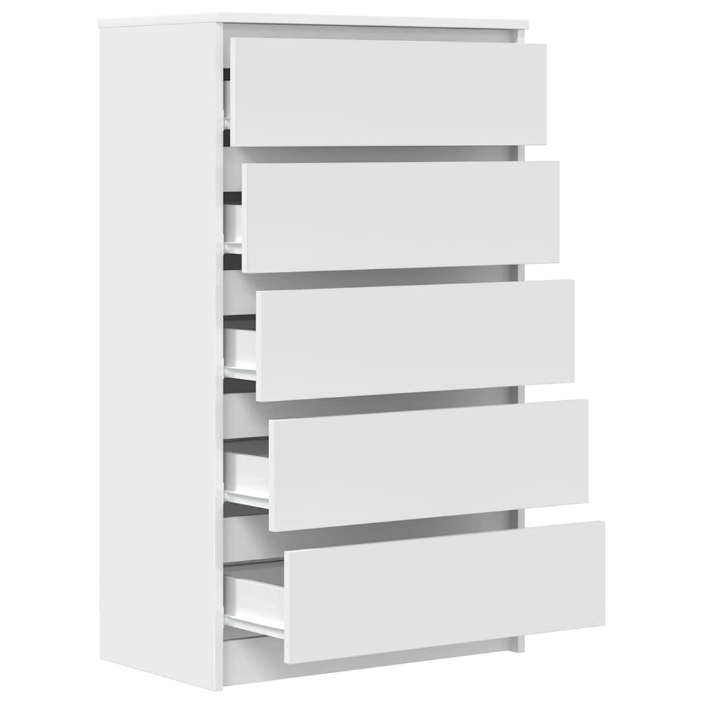 Drawer Cabinet White 60x36x103 cm Engineered Wood - Bargainia.com - 8720845679231 - 823016
