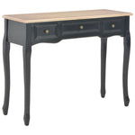 Dressing Console Table with 3 Drawers Black - Bargainia.com - 