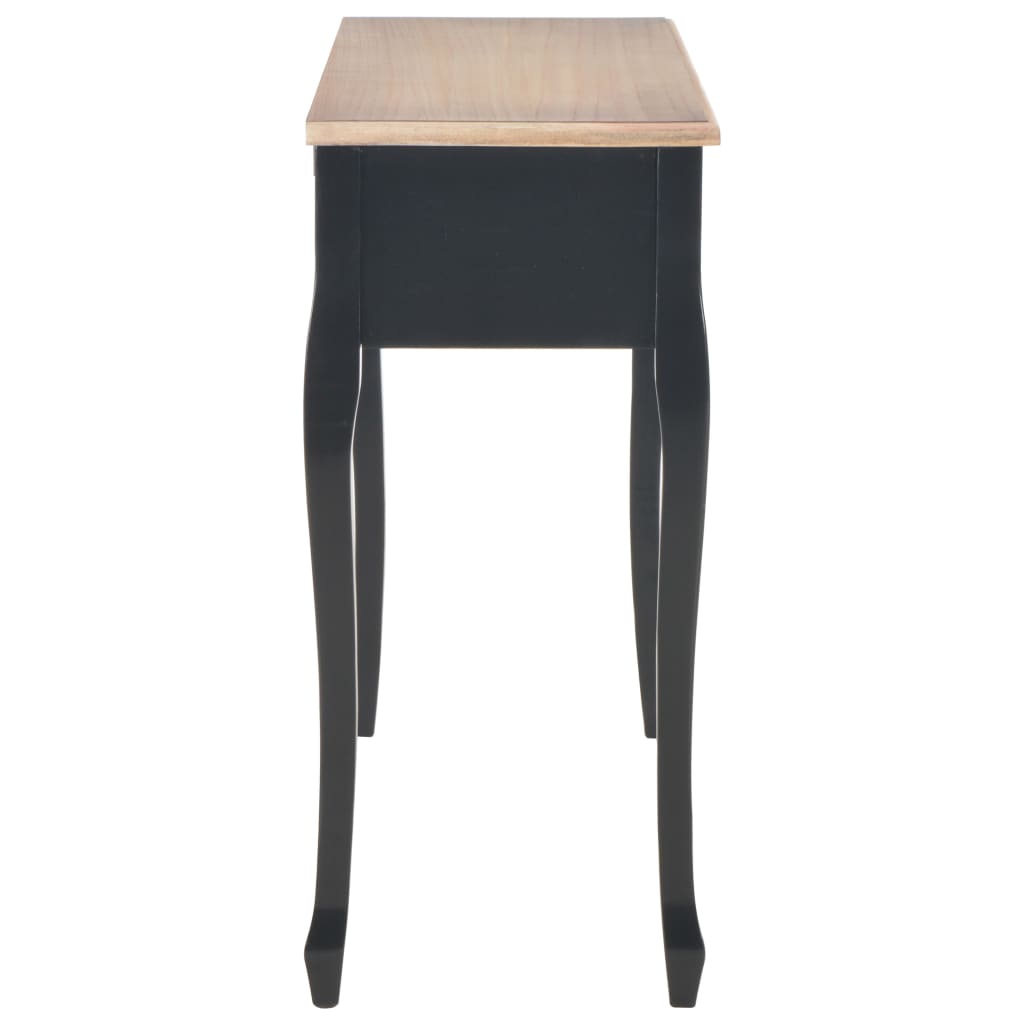 Dressing Console Table with 3 Drawers Black - Bargainia.com - 