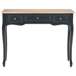 Dressing Console Table with 3 Drawers Black - Bargainia.com - 