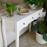 Dressing Console Table with Three Drawers White - Bargainia.com - 
