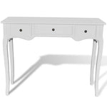 Dressing Console Table with Three Drawers White - Bargainia.com - 
