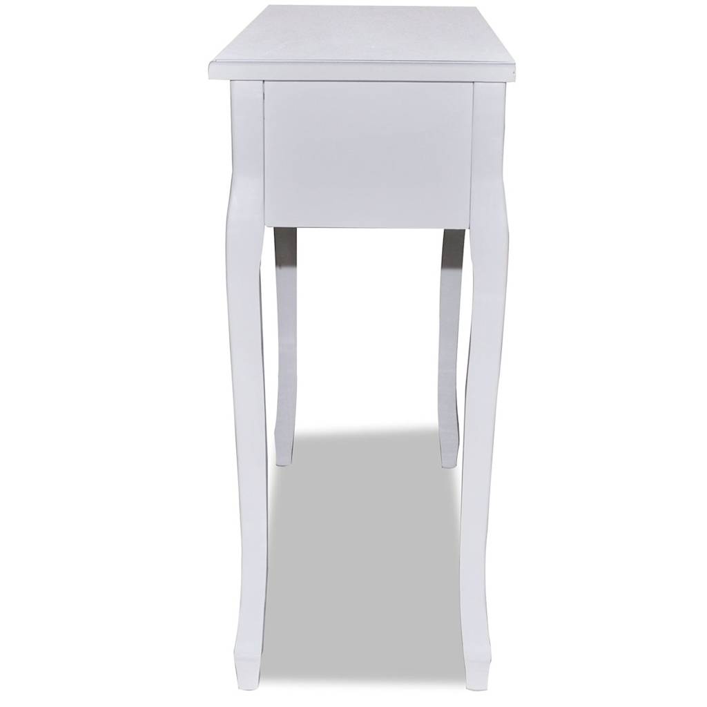 Dressing Console Table with Three Drawers White - Bargainia.com - 
