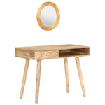 Dressing Table 100x50x76 cm Solid Mango Wood - Bargainia.com - 