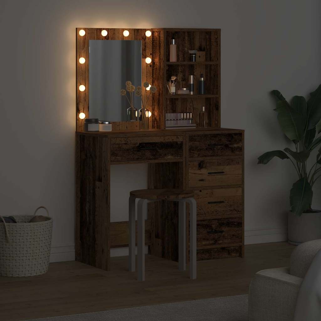 Dressing Table 2 pcs Brown 50 x 41 x 135 cm Engineered wood - Bargainia.com - 8721158864543 - 3334207