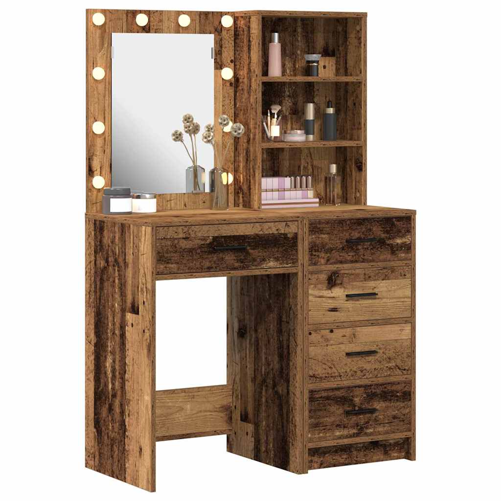 Dressing Table 2 pcs Brown 50 x 41 x 135 cm Engineered wood - Bargainia.com - 8721158864543 - 3334207