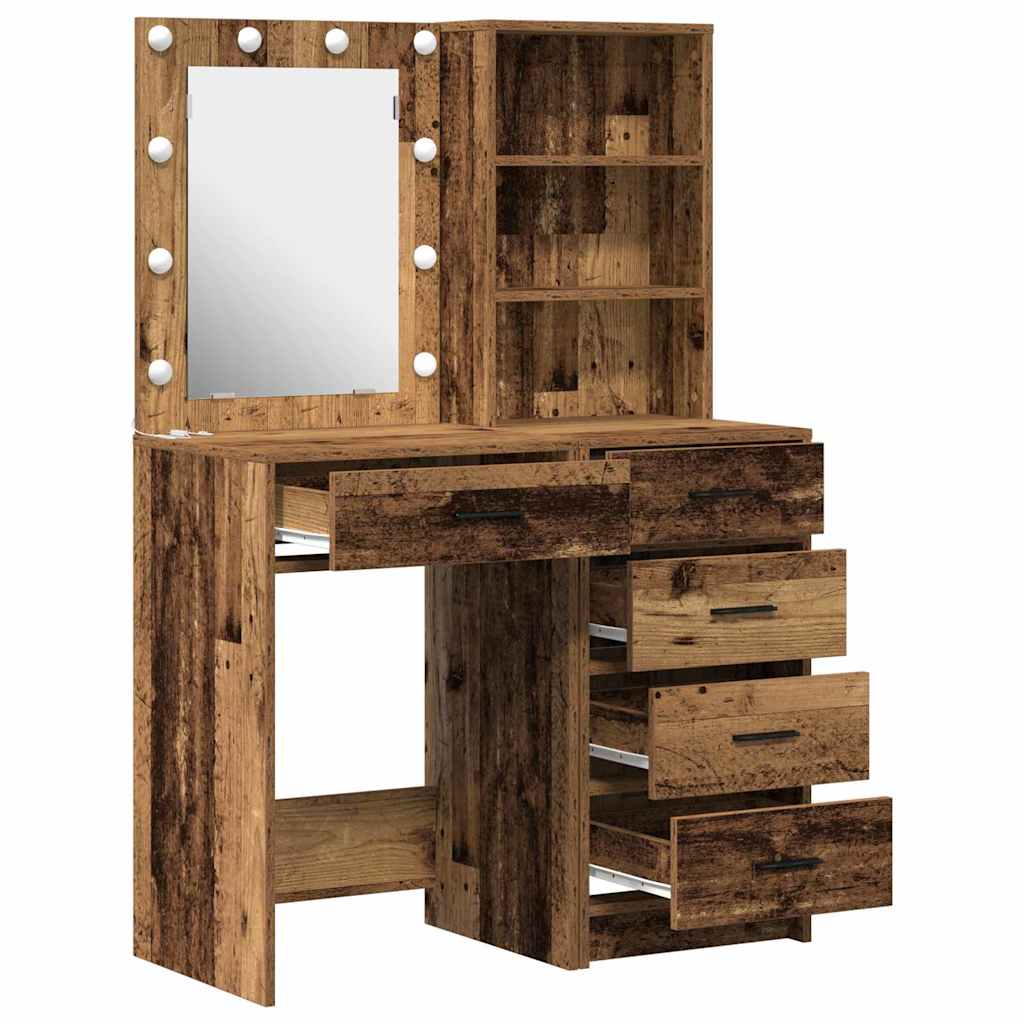 Dressing Table 2 pcs Brown 50 x 41 x 135 cm Engineered wood - Bargainia.com - 8721158864543 - 3334207