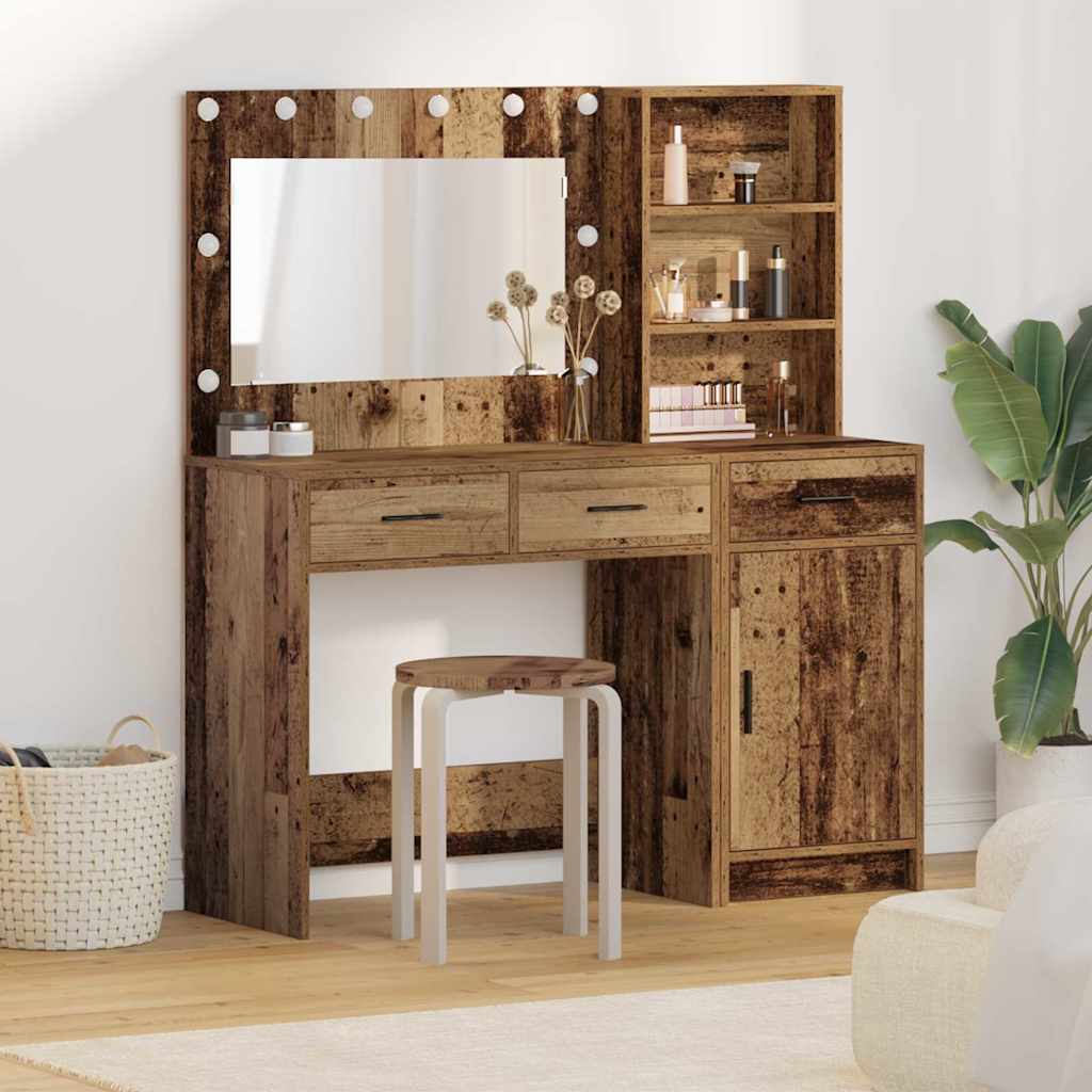 Dressing Table 2 pcs Brown 78.5 x 41 x 135 cm Engineered wood - Bargainia.com - 8721158865175 - 3334270