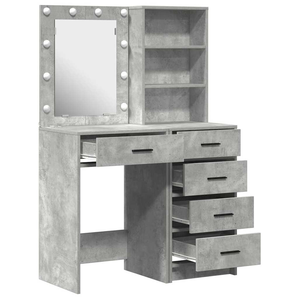 Dressing Table 2 pcs Grey 50 x 41 x 135 cm Engineered wood - Bargainia.com - 8721158864505 - 3334203