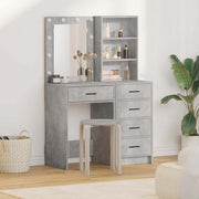 Dressing Table 2 pcs Grey 50 x 41 x 135 cm Engineered wood - Bargainia.com - 8721158864505 - 3334203