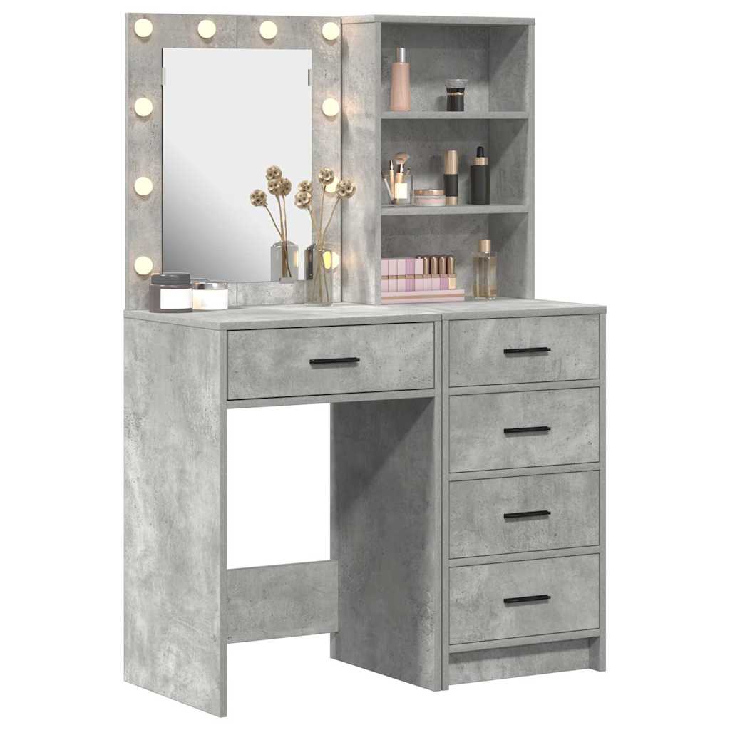 Dressing Table 2 pcs Grey 50 x 41 x 135 cm Engineered wood - Bargainia.com - 8721158864505 - 3334203