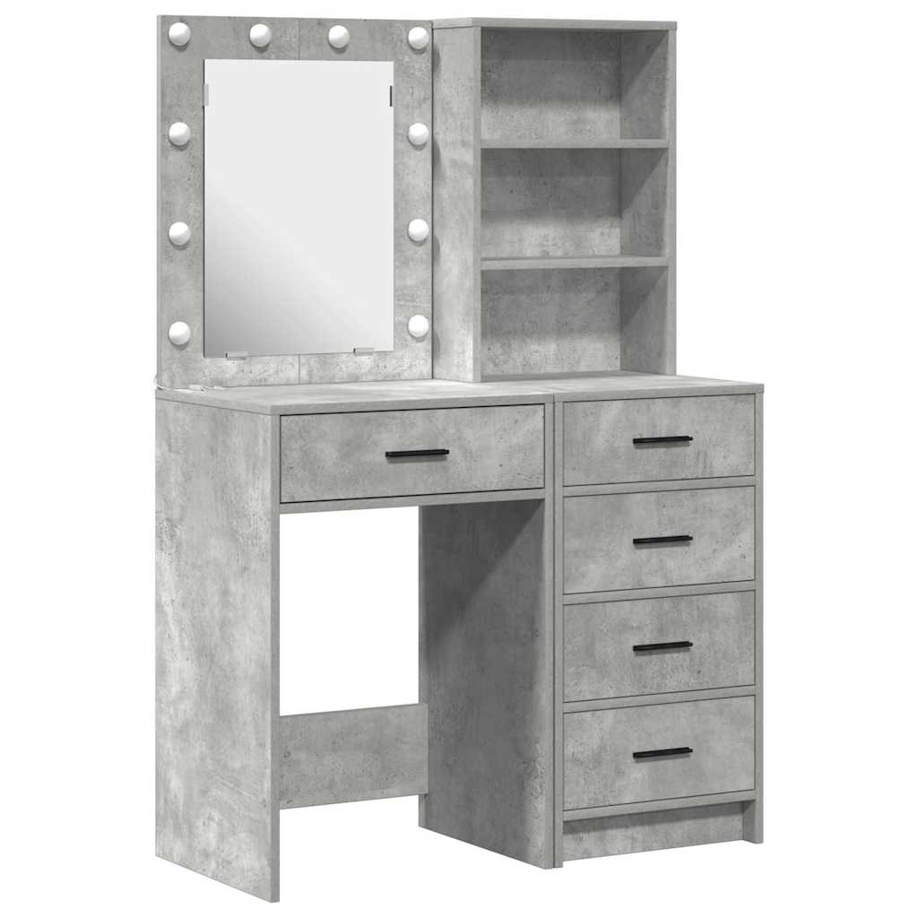 Dressing Table 2 pcs Grey 50 x 41 x 135 cm Engineered wood - Bargainia.com - 8721158864505 - 3334203