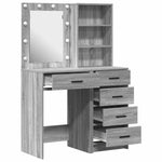 Dressing Table 2 pcs Grey 50 x 41 x 135 cm Engineered wood - Bargainia.com - 