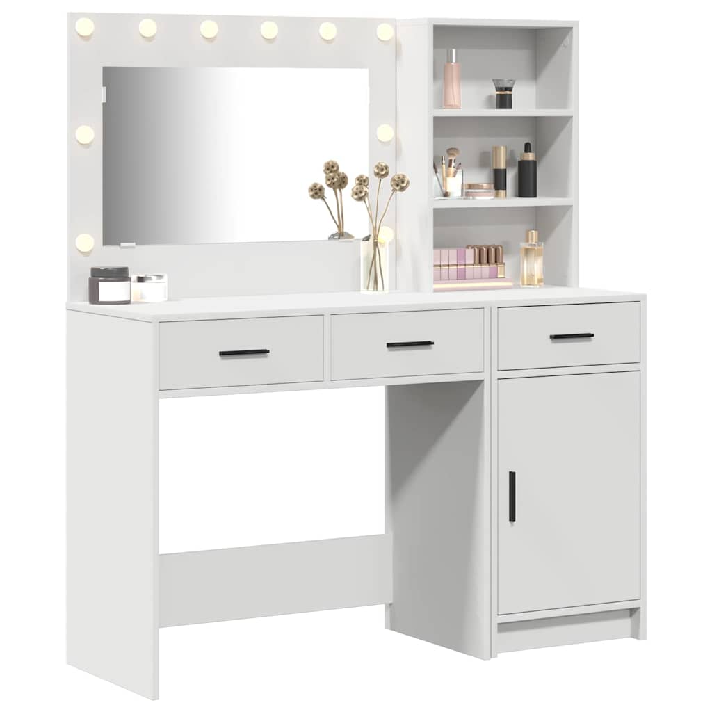 Dressing Table 2 pcs White 78.5 x 41 x 135 cm Engineered wood - Bargainia.com - 8721158865106 - 3334263