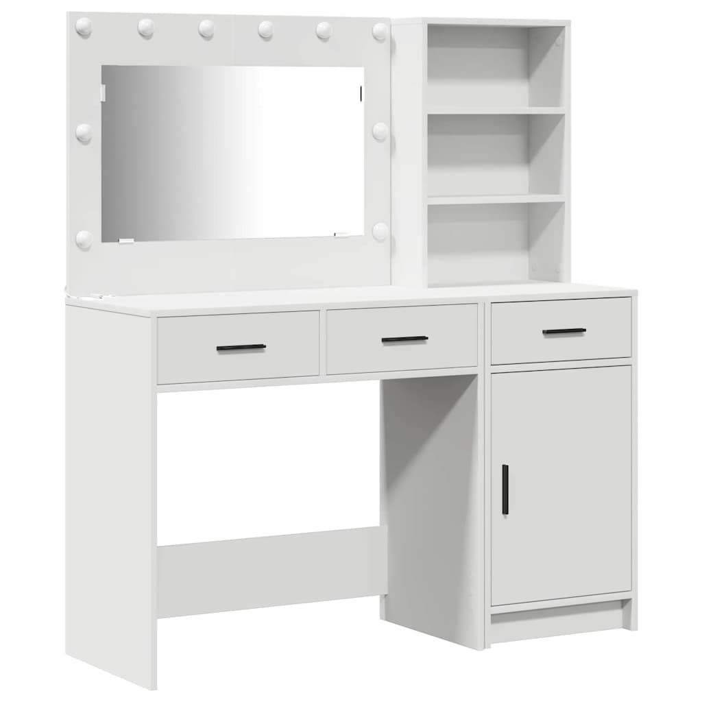 Dressing Table 2 pcs White 78.5 x 41 x 135 cm Engineered wood - Bargainia.com - 8721158865106 - 3334263