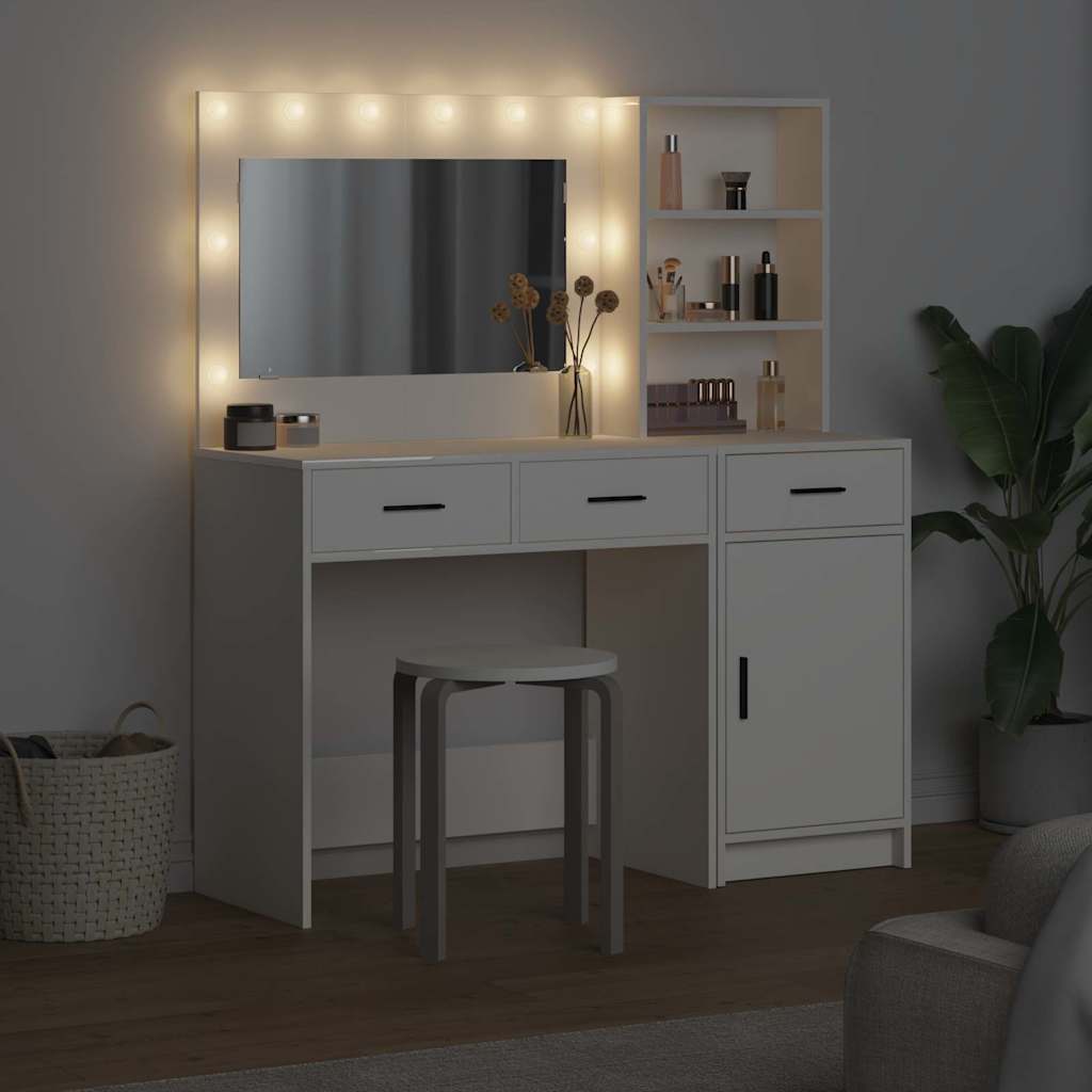 Dressing Table 2 pcs White 78.5 x 41 x 135 cm Engineered wood - Bargainia.com - 