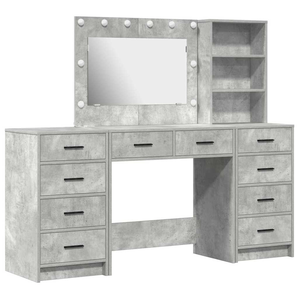 Dressing Table 3 pcs Grey 40 x 41 x 135 cm Engineered wood - Bargainia.com - 8721158864598 - 3334212