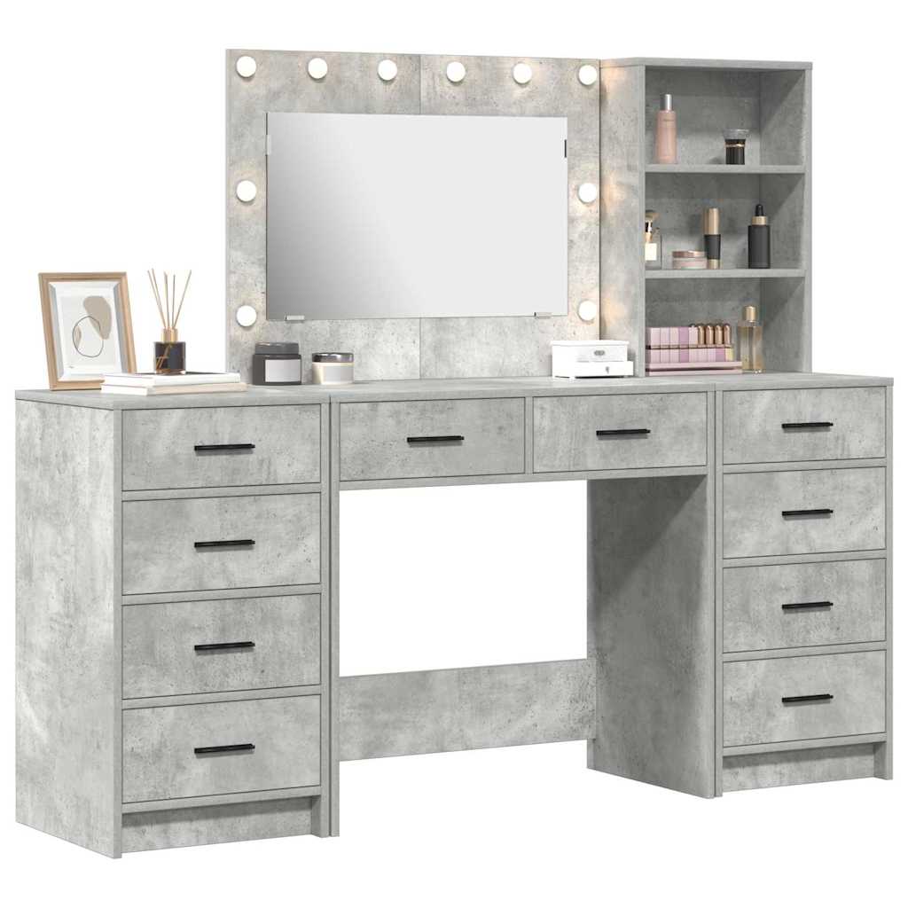 Dressing Table 3 pcs Grey 40 x 41 x 135 cm Engineered wood - Bargainia.com - 8721158864598 - 3334212