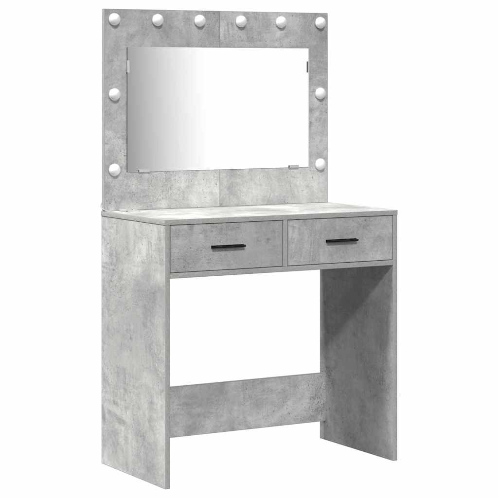 Dressing Table 3 pcs Grey 40 x 41 x 135 cm Engineered wood - Bargainia.com - 8721158864598 - 3334212