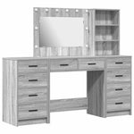 Dressing Table 3 pcs Grey 40 x 41 x 135 cm Engineered wood - Bargainia.com - 