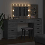 Dressing Table 3 pcs Grey 40 x 41 x 135 cm Engineered wood - Bargainia.com - 