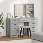 Dressing Table 3 pcs Grey 40 x 41 x 135 cm Engineered wood - Bargainia.com - 