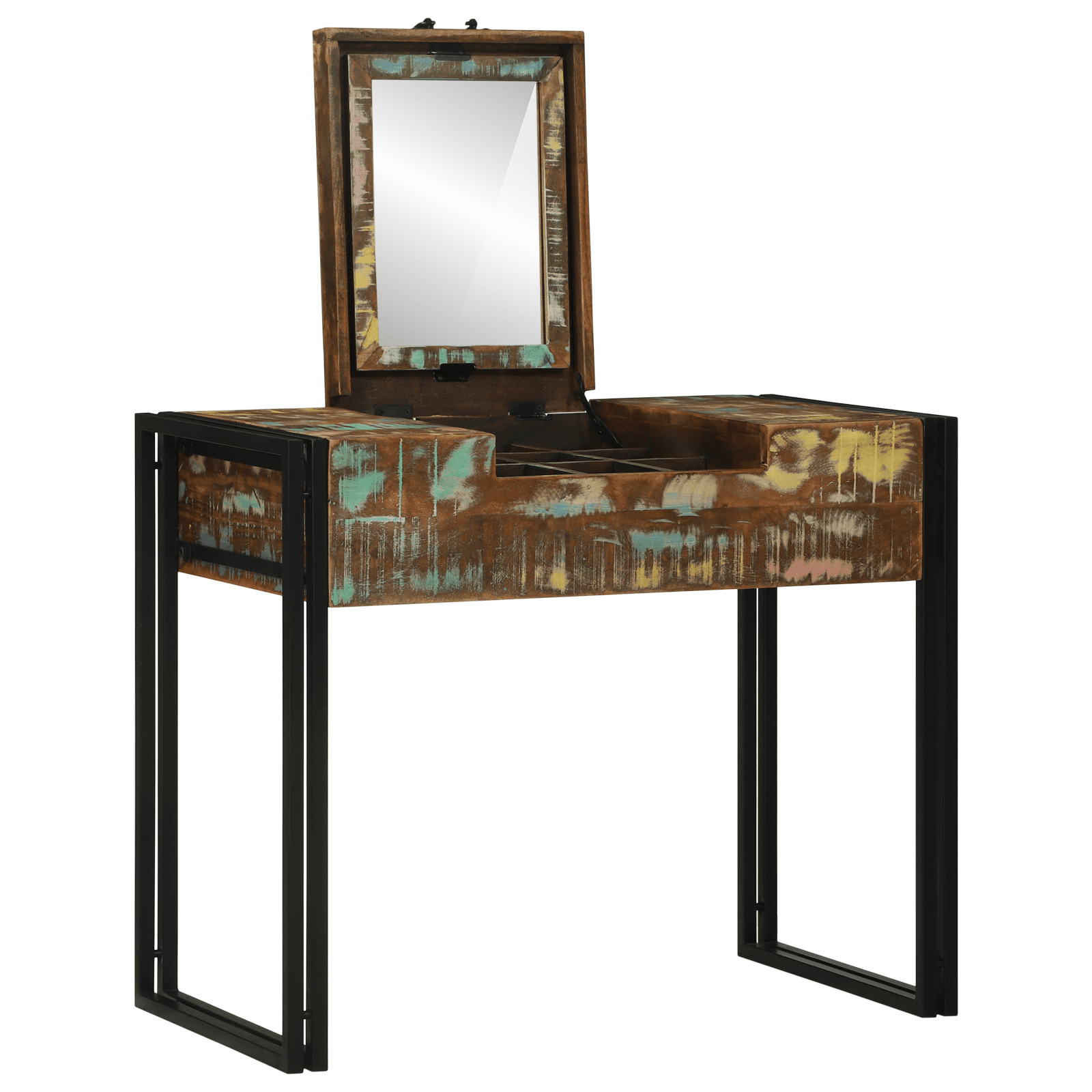 Dressing Table 90x50x75 cm Solid Wood Reclaimed - Bargainia.com - 