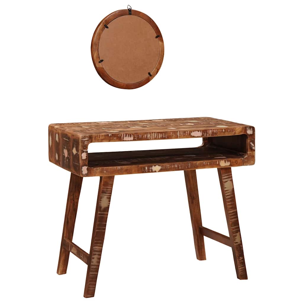 Dressing Table Brown 90 x 76 x 45 cm Solid reclaim wood - Bargainia.com - 8721158630896 - 4104566