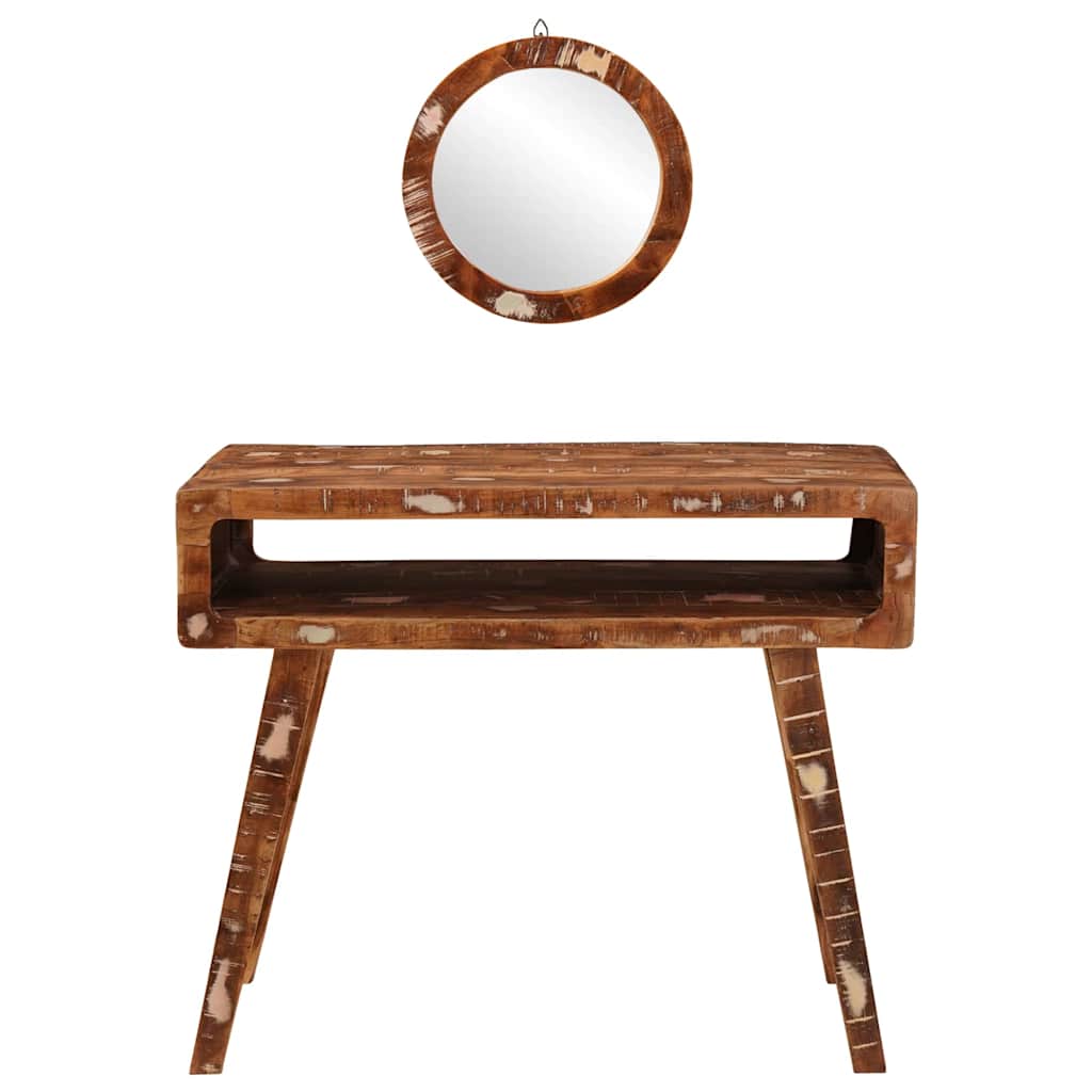 Dressing Table Brown 90 x 76 x 45 cm Solid reclaim wood - Bargainia.com - 8721158630896 - 4104566