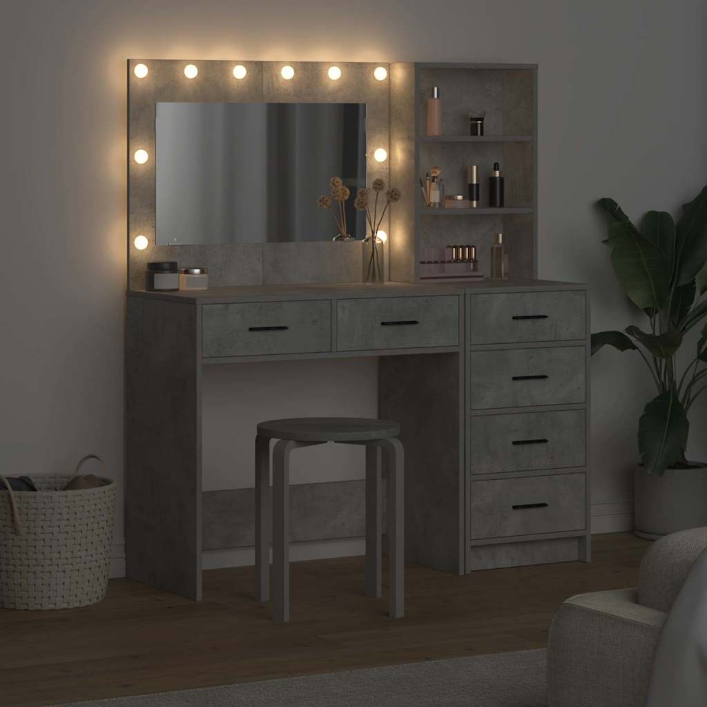 Dressing Table Grey 78.5 x 41 x 135 cm Engineered wood - Bargainia.com - 8721158864413 - 3334194