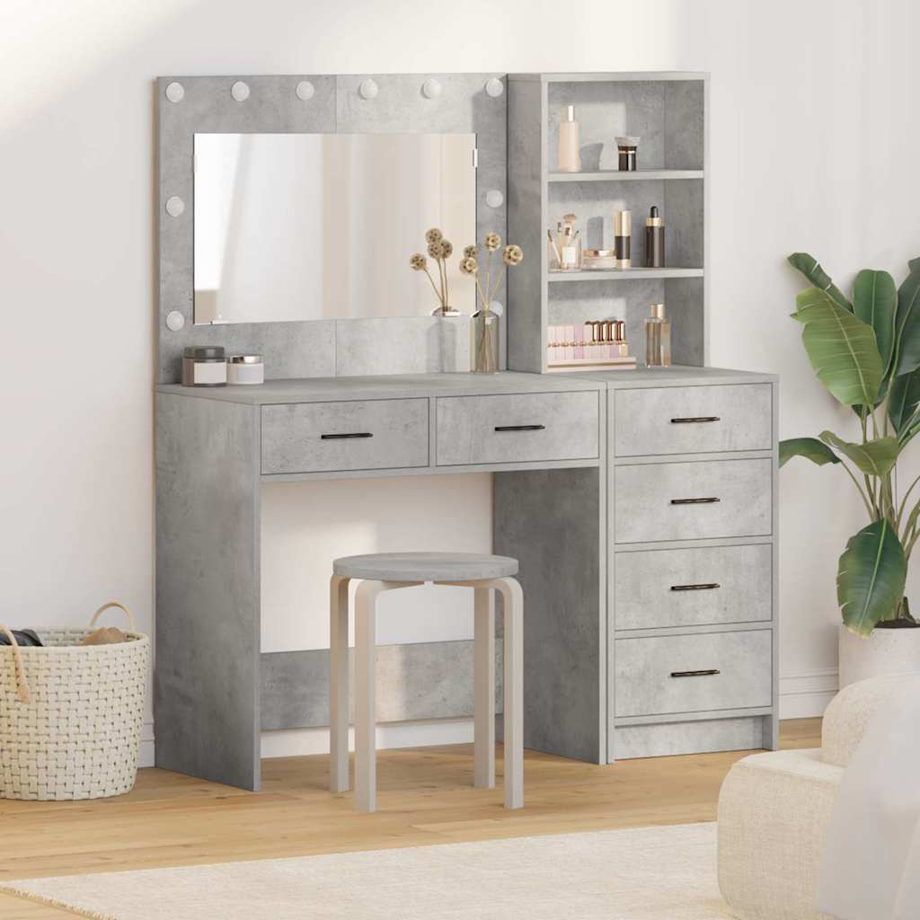 Dressing Table Grey 78.5 x 41 x 135 cm Engineered wood - Bargainia.com - 8721158864413 - 3334194