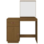 Dressing Table Honey Brown 95x50x134 cm Solid Wood Pine - Bargainia.com - 