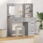 Dressing Table Light Grey 78.5 x 41 x 135 cm Engineered wood - Bargainia.com - 