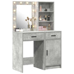 Dressing Table Set 2 pcs Concrete Grey 50 x 41 x 135 cm - Bargainia.com - 