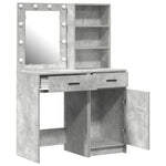 Dressing Table Set 2 pcs Concrete Grey 50 x 41 x 135 cm - Bargainia.com - 