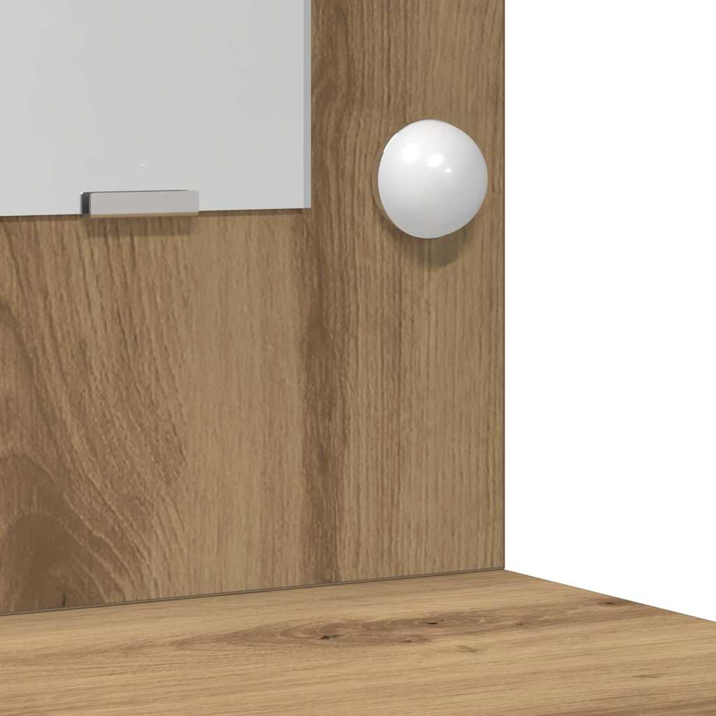 Dressing Table Set 3 pcs Artisan oak 78.5 x 41 x 135 cm - Bargainia.com - 8721158865366 - 3334289